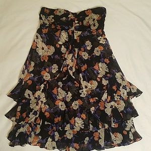 The Limited Strapless Floral Dress Size 2